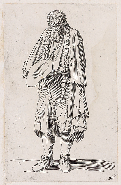 Reverse Copy of Le Mendiant au Rosaire (The Beggar with a Rosary), from Les Gueux suite appelée aussi Les Mendiants, Les Baroni, ou Les Barons (The Beggars, also called the Barons)