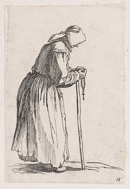 Reverse Copy of La Mendainte au Rosaire (The Female Beggar with a Rosary), from Les Gueux suite appelée aussi Les Mendiants, Les Baroni, ou Les Barons (The Beggars, also called the Barons)