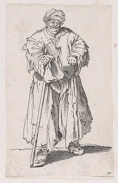 Reverse Copy of Le Mendiant Obèse aux Yeux Baissés (The Obese Beggar with Lowered Eyes), from Les Gueux suite appelée aussi Les Mendiants, Les Baroni, ou Les Barons (The Beggars, also called the Barons)