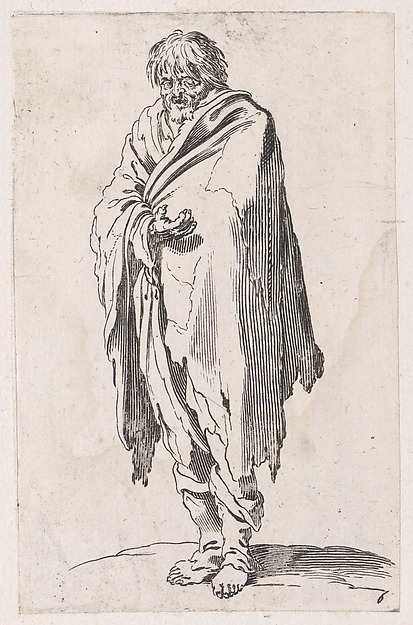 Reverse Copy of Le Mendiant a la Tête Découverte et aux Pieds Nus (The Beggar with Bare Head and Feet), from Les Gueux suite appelée aussi Les Mendiants, Les Baroni, ou Les Barons (The Beggars, also called the Barons)