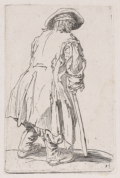 Reverse Copy of Le Vieux Mendiat a une Seule Béquille (The Old Beggar with One Crutch), from Les Gueux suite appelée aussi Les Mendiants, Les Baroni, ou Les Barons (The Beggars, also called the Barons)