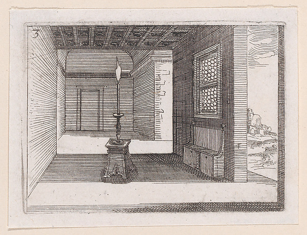 Le Chandelier (The Candlabra), from Lux Claustri ou La Lumière du Cloitre (The Light of the Cloisters), plate 3