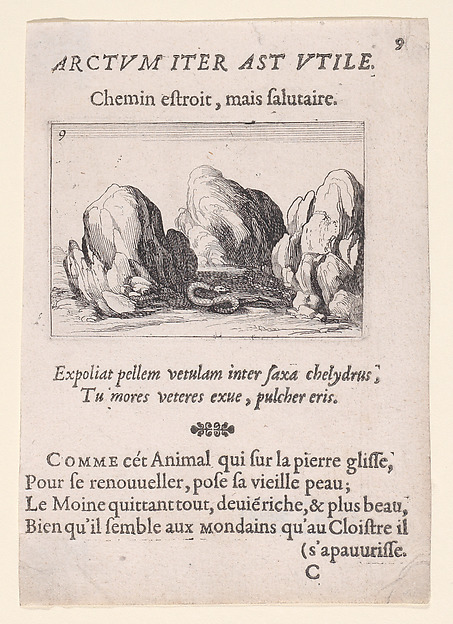 Le Serpent (The Serpent), from Lux Claustri ou La Lumière du Cloitre (The Light of the Cloisters), plate 9