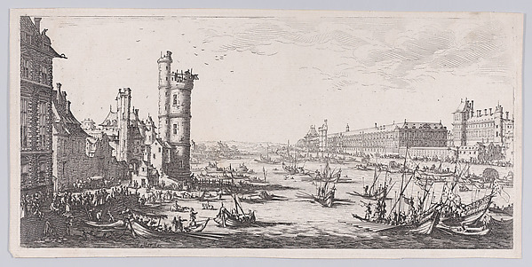 Vue du Louvre (View of the Louvre), from "Les Deux Grandes Vues de Paris" (The Two Large Views of Paris)