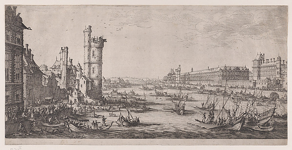 Vue du Louvre (View of the Louvre), from Les Deux Grandes Vues de Paris (The Two Large Views of Paris)