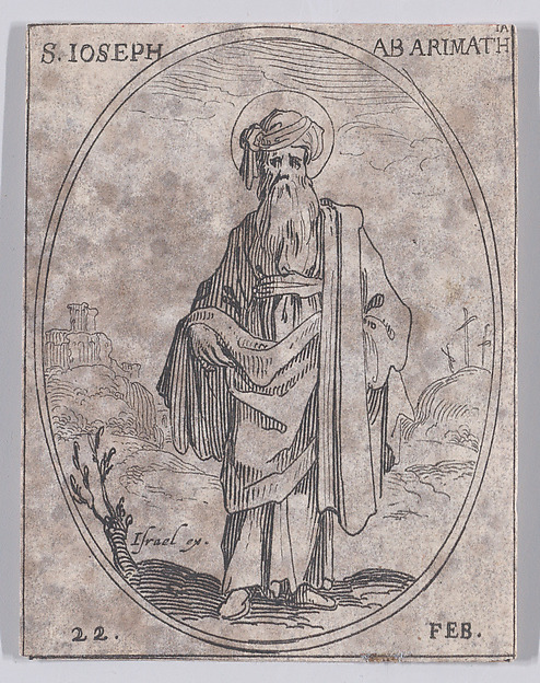 S. Félix, évêque de Metz (St. Felix, Bishop of Metz), February 21st, from "Les Images De Tous Les Saincts et Saintes de L'Année" (Images of All of the Saints and Religious Events of the Year)