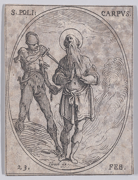 S. Joseph d'Arimathie (St. Joseph of Arimathea), February 22nd, from "Les Images De Tous Les Saincts et Saintes de L'Année" (Images of All of the Saints and Religious Events of the Year)