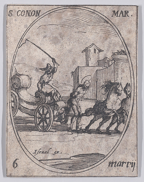 St. Conon, Martyr, March 6th, from "Les Images De Tous Les Saincts et Saintes de L'Année" (Images of All of the Saints and Religious Events of the Year)