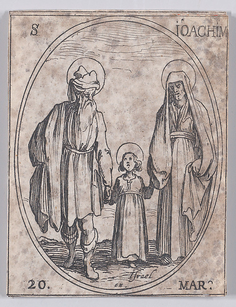 St. Joachim, March 20th, from "Les Images De Tous Les Saincts et Saintes de L'Année" (Images of All of the Saints and Religious Events of the Year)