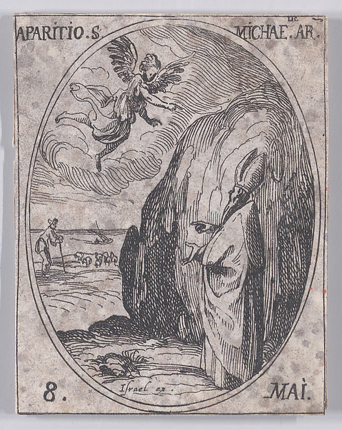 L'Apparition de S. Michel, archange (The Apparition of St. Michael, Archangel), May 8th, from "Les Images De Tous Les Saincts et Saintes de L'Année" (Images of All of the Saints and Religious Events of the Year)