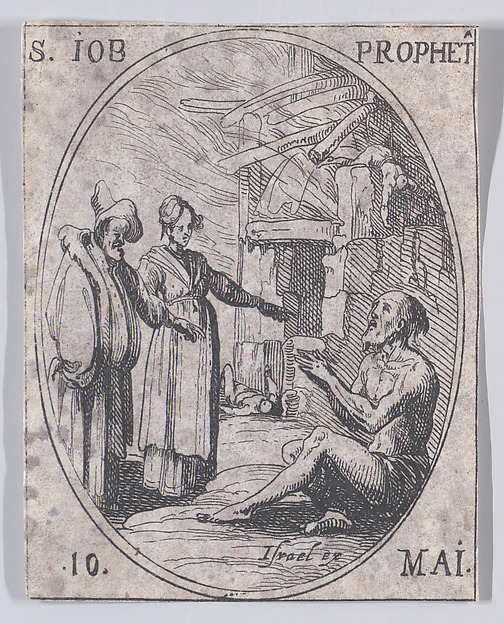 S. Job, prophète (St. Job, Prophet), May 10th, from "Les Images De Tous Les Saincts et Saintes de L'Année" (Images of All of the Saints and Religious Events of the Year) by Jacques Callot