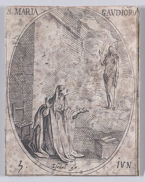 Ste. Marie des Joies (St. Mary of the Joys), June 5th, from "Les Images De Tous Les Saincts et Saintes de L'Année" (Images of All of the Saints and Religious Events of the Year)