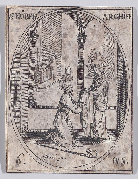 S. Norbert, archevêque (St. Norbert, Archbishop), June 6th, from "Les Images De Tous Les Saincts et Saintes de L'Année" (Images of All of the Saints and Religious Events of the Year)