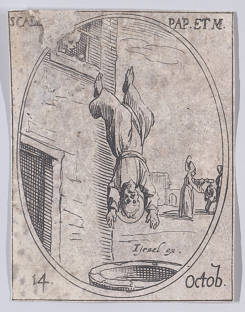 S. Calixte, pape et martyr (St. Callixtus, Pope and Martyr), October 14th, from "Les Images De Tous Les Saincts et Saintes de L'Année" (Images of All of the Saints and Religious Events of the Year)