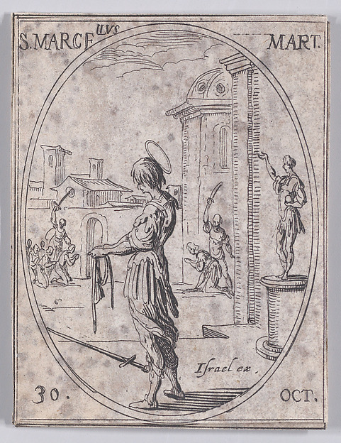 S. Marcel, martyr (St. Marcellus, Martyr), October 30th, from "Les Images De Tous Les Saincts et Saintes de L'Année" (Images of All of the Saints and Religious Events of the Year)