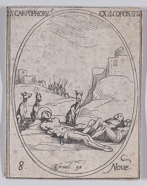 S. Carpophore et les 4 Saints Couronnés (St. Carpophorus and the 4 Crowned Saints), November 8th, from "Les Images De Tous Les Saincts et Saintes de L'Année" (Images of All of the Saints and Religious Events of the Year)