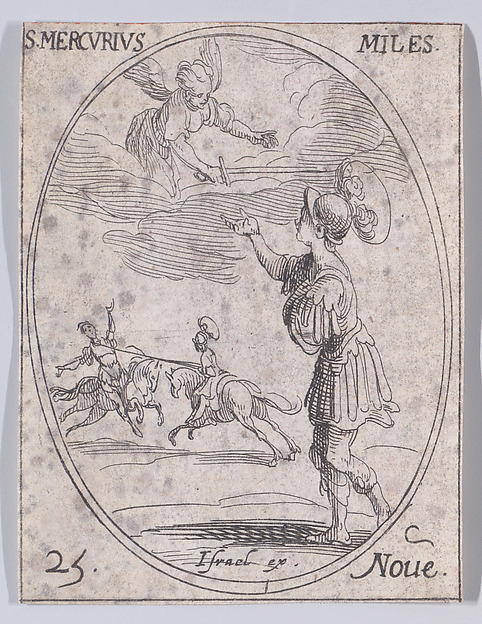 S. Mercure, soldat (St. Mercury, Soldier), November 25th, from "Les Images De Tous Les Saincts et Saintes de L'Année" (Images of All of the Saints and Religious Events of the Year)