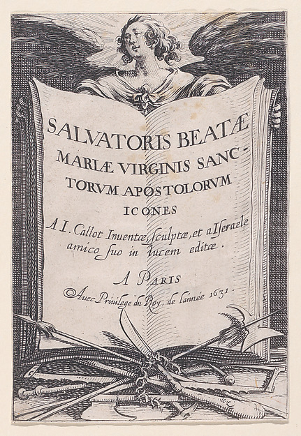 Frontispiece, from "Les Grands Apôtres Debout, Représentant Le Sauveur, La Bienheureuse Marie et Les Saints Apôtres" (The Large Standing Apostles, Representing The Savior, The Blessed Mary and The Apostles)