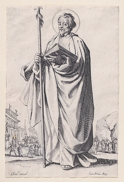 St. Thomas, from Les Grands Apôtres Debout, Représentant Le Sauveur, La Bienheureuse Marie et Les Saints Apôtres (The Large Standing Apostles, Representing The Savior, The Blessed Mary and The Apostles)