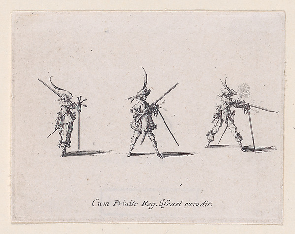 L'Exercice de L'Arquebuse: Le Tir (Drill of the Arquebus: Shooting), from Les Exercices Militaires (The Military Exercises)