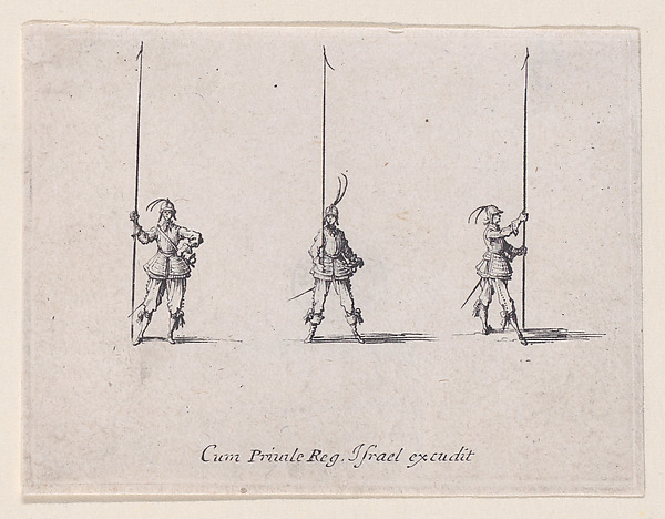 L'Exercice de la Lance Verticale (Drill with the Vertical Lance), from Les Exercices Militaires (The Military Exercises)