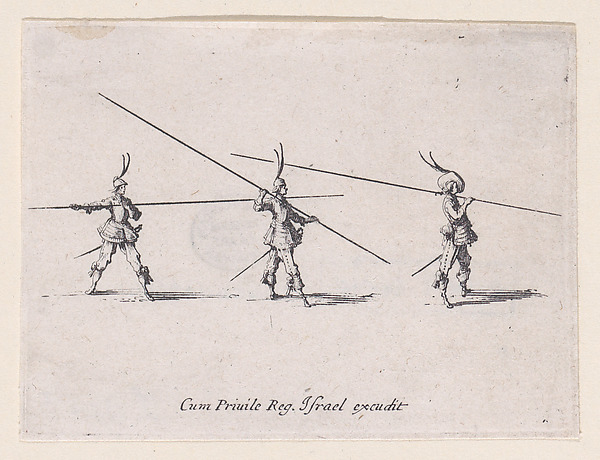 L'Exercice de la Lance Horizontal (Drill with the Horizontal Lance), from Les Exercices Militaires (The Military Exercises)