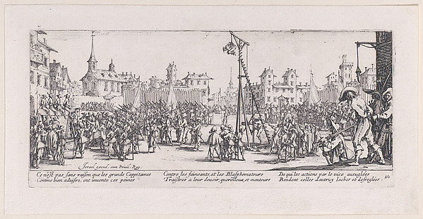 L'Estrapade (The Strappado), from Les Misères et les Mal-Heures de la Guerre (The Miseries and Misfortunes of War), plate 10