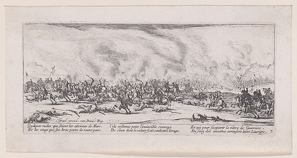 La Bataille (The Battle), from Les Misères et les Mal-Heures de la Guerre (The Miseries and Misfortunes of War), plate 3