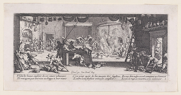 Le Pillage d'une Ferme (The Looting of a Farm), from Les Misères et les Mal-Heures de la Guerre (The Miseries and Misfortunes of War), plate 5