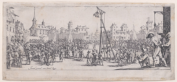 L'Estrapade (Strappado), from Les Misères et les Mal-Heures de la Guerre (The Miseries and Misfortunes of War), plate 10
