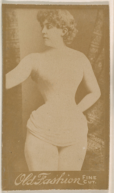 Portrait of actress, from the Actresses series (N664) promoting Old Fashion Fine Cut Tobacco