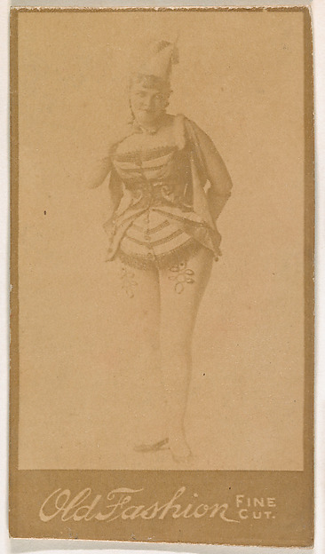 Actress in costume, from the Actresses series (N664) promoting Old Fashion Fine Cut Tobacco