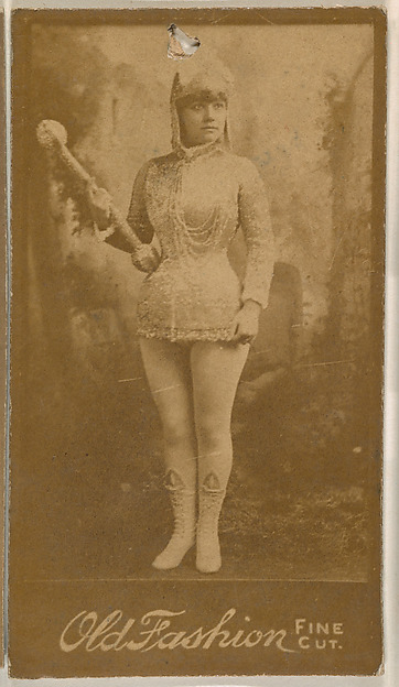 Portrait of actress, from the Actresses series (N664) promoting Old Fashion Fine Cut Tobacco