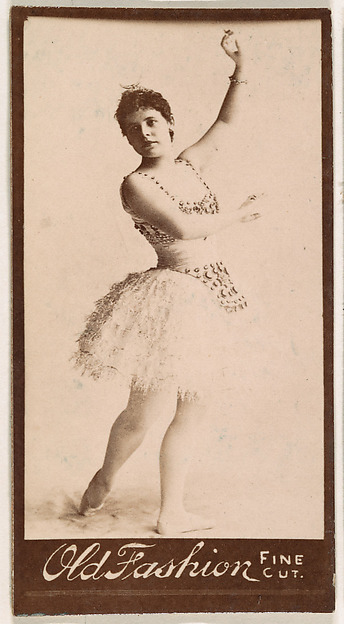 Ballerina, from the Actresses series (N664) promoting Old Fashion Fine Cut Tobacco
