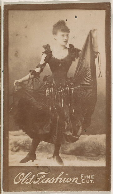 Dancer, from the Actresses series (N664) promoting Old Fashion Fine Cut Tobacco
