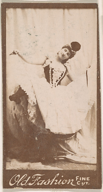 Dancer, from the Actresses series (N664) promoting Old Fashion Fine Cut Tobacco