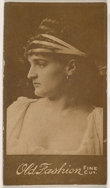 Actress in profile, from the Actresses series (N664) promoting Old Fashion Fine Cut Tobacco