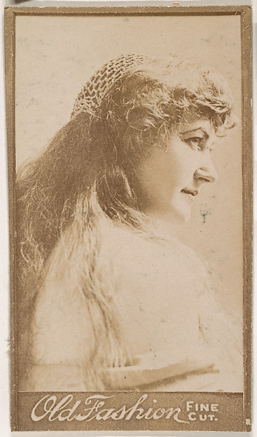 Actress in profile, from the Actresses series (N664) promoting Old Fashion Fine Cut Tobacco