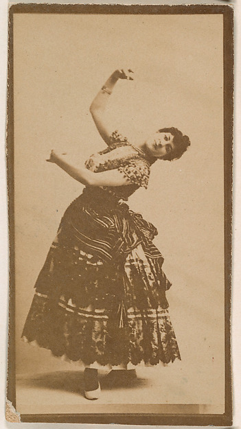 Dancer, from the Actresses series (N664) promoting Old Fashion Fine Cut Tobacco
