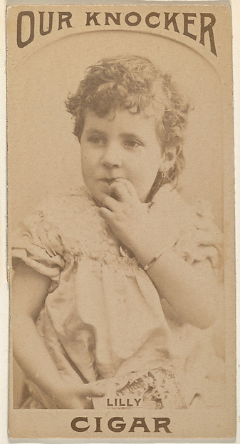 Lilly, from the Actresses series (N665) promoting Our Knocker Cigars