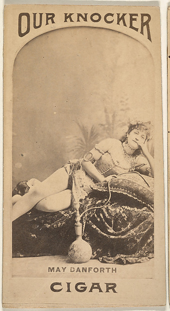 May Danforth, from the Actresses series (N665) promoting Our Knocker Cigars