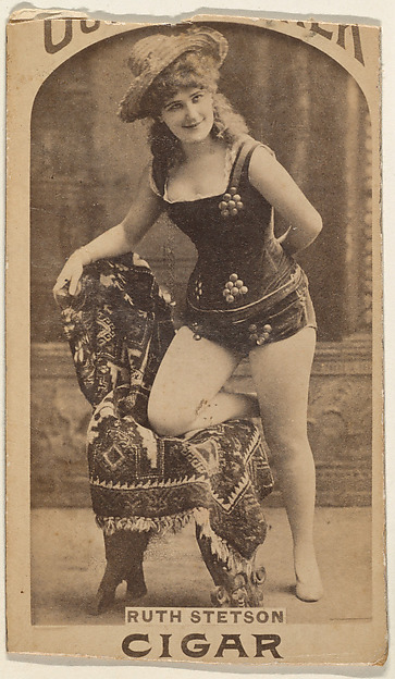 Ruth Stetson, from the Actresses series (N665) promoting Our Knocker Cigars