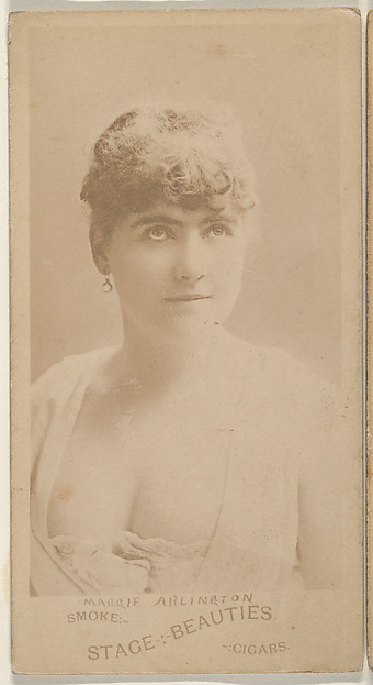 Maggie Arlington, from the Actresses series (N666) to promote Stage Beauties Cigars