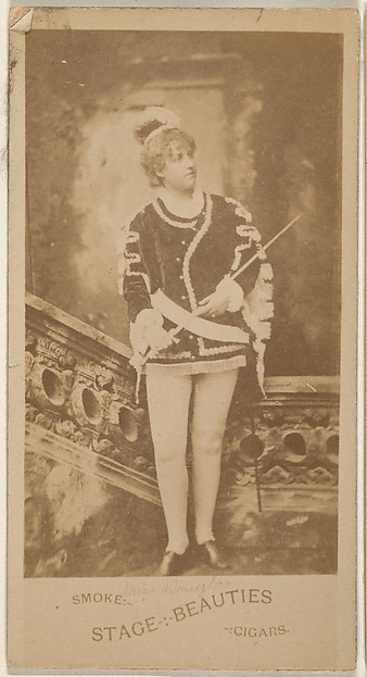 Miss Douglas, from the Actresses series (N666) to promote Stage Beauties Cigars
