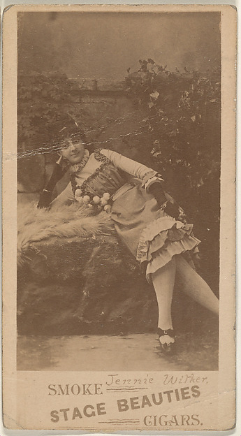 Jennie Wither, from the Actresses series (N666) to promote Stage Beauties Cigars