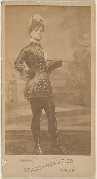 Actress standing with hand on hip, from the Actresses series (N666) to promote Stage Beauties Cigars