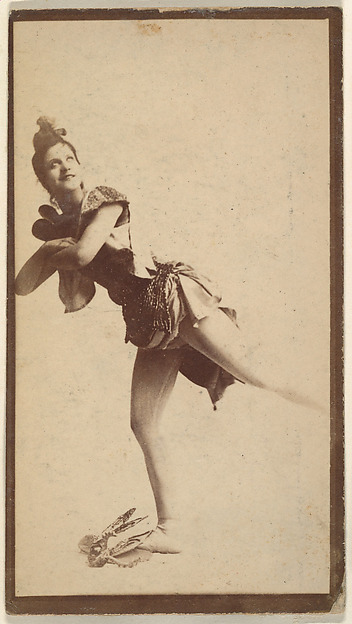 Actress balancing on one leg, from the Actresses series (N668)