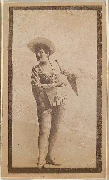 Actress wearing costume and brimmed hat, from the Actresses series (N668)