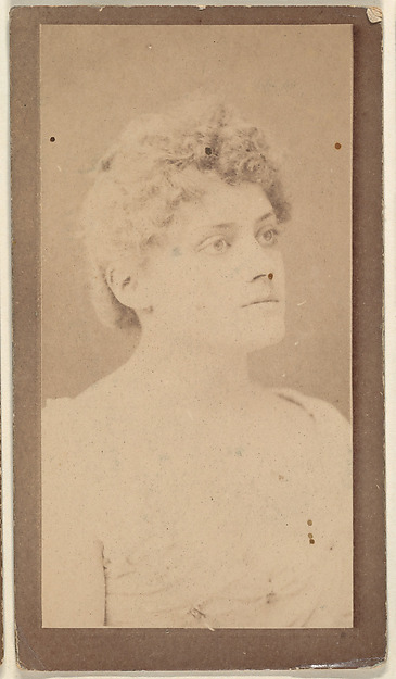 Portrait of actress with short hair, from the Actresses series (N668)
