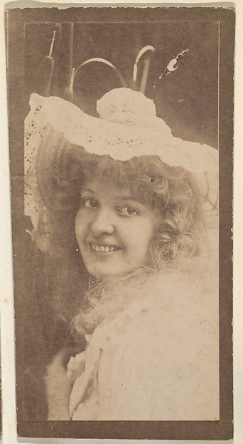 Actress wearing wide-brimmed hat, from the Actresses series (N668)